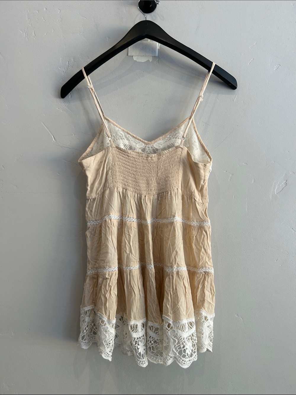 Free People Lace Cream Babydoll Top - Picture 5 of 7